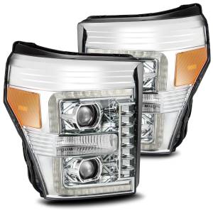 2011 - 2016 Ford AlphaRex LED Projector Headlights in Chrome - 880145