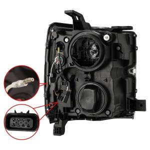 AlphaRex - 2015 - 2019 Chevrolet AlphaRex Projector Headlights Jet Black - 880226 - Image 2