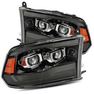 Lighting - Headlights - AlphaRex - 2009 - 2010 Dodge, 2011 - 2018 Ram AlphaRex LED Projector Headlights in Alpha-Black - 880540