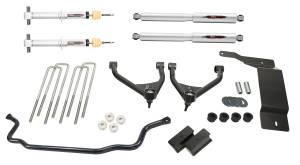 2007 - 2013 GMC, Chevrolet Belltech 4" Lift Kit Inc. Front and Rear Trail Performance Struts/Shocks - 150207TPS