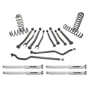 2018 - 2021 Jeep Belltech 4" Lift Kit Inc. Front and Rear Trail Performance Shocks - 153205TP