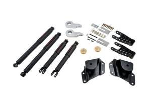 2005 - 2007 GMC, Chevrolet Belltech Front And Rear Complete Kit W/ Nitro Drop 2 Shocks - 654ND