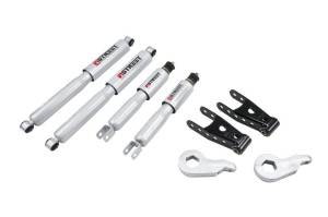 Suspension - Lowering Kits - Belltech - 2001 - 2007 GMC, 2003 - 2007 Chevrolet Belltech Front And Rear Complete Kit W/ Street Performance Shocks - 677SP