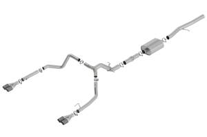 2019 - 2022 GMC, 2019 - 2023 Chevrolet Borla Cat-Back™ Exhaust System - ATAK® - 140776CF