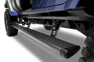 AMP Research - 2018 - 2021 Jeep AMP Research Black Extruded Aluminum PowerStep™ - 75132-01A