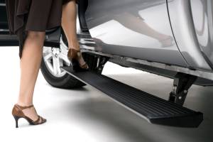 AMP Research - 2007 - 2021 Toyota AMP Research Black Extruded Aluminum PowerStep™ - 75137-01A