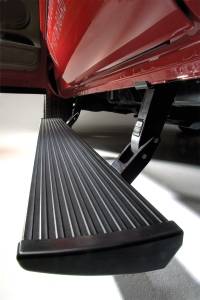 2015 - 2020 Chevrolet AMP Research Black Extruded Aluminum PowerStep™ Plug-N-Play System - 76127-01A-B