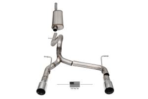 2018 - 2021 Jeep Corsa Performance 304 Stainless Steel Sport Cat-Back Exhaust System - 21124USA