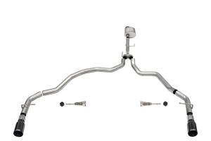 2021 - 2022 Ford Corsa Performance 304 Stainless Steel Xtreme Cat-Back Exhaust System - 21143BLK