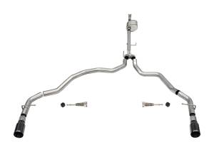 2021 - 2022 Ford Corsa Performance 304 Stainless Steel Xtreme Cat-Back Exhaust System - 21146BLK