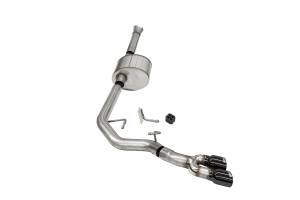 2021 - 2022 Ford Corsa Performance 304 Stainless Steel Xtreme Cat-Back Exhaust System - 21147BLK