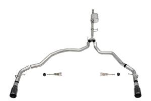 2021 - 2022 Ford Corsa Performance 304 Stainless Steel Sport Cat-Back Exhaust System - 21167BLK