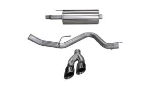 Corsa Performance - 2015 - 2020 Ford Corsa Performance Stainless Steel Cat-Back - 14837BLK - Image 1