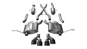 Corsa Performance - 2014 - 2021 Jeep Corsa Performance Stainless Steel Cat-Back - 14992BLK - Image 1