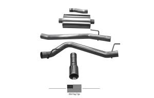 2020 - 2022 Jeep Corsa Performance Stainless Steel Sport Cat-Back Exhaust System - 21060USA