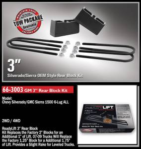 ReadyLift - 2000 - 2018 GMC, Chevrolet ReadyLift Rear Block Kit - 66-3003 - Image 2