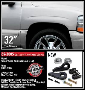 ReadyLift - 2000 - 2006 Chevrolet ReadyLift SST® Lift Kit 2.5 in. Front/1 in. Rear Lift - 69-3005 - Image 3