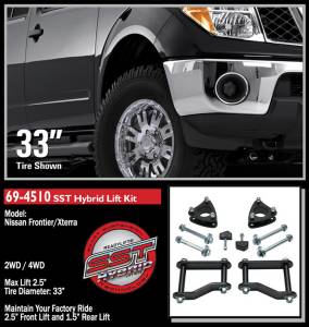 ReadyLift - 2005 - 2021 Nissan ReadyLift SST® Lift Kit 2.5 in. Front/1.5 in. Rear Lift - 69-4510 - Image 2