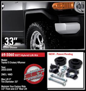 ReadyLift - 2003 - 2022 Toyota ReadyLift SST® Lift Kit 3 in. Front/2 in. Rear Lift - 69-5060 - Image 2