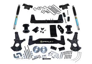 2014 - 2018 GMC, Chevrolet Superlift 6.5in. Lift Kit-14-16 Silv/Sierra 1500 4WD w OE Cast Stl Ctrl Arms w Bil Rr Shck - K160B