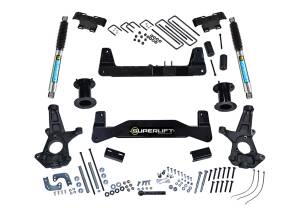 2014 - 2019 GMC, Chevrolet Superlift 6.5in. Lift Kit-14-18 (19 Old Body) GM1500 2WD w OE Al or SS Ctrl Arms w Bil RrS - K181B