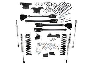 2011 - 2016 Ford Superlift 4in. Lift Kit w/FOX Shocks-11-16 F250/350 4WD Diesel w/4-Link Arms - K236F