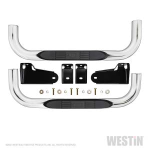 Westin - 2019 - 2022 GMC, Chevrolet Westin E-Series 3 Round Nerf Step Bars - 23-4110 - Image 1