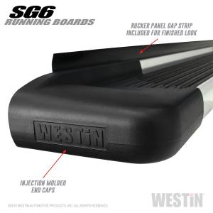 Westin - 2000 - 2018 Toyota, 2001 - 2020 Ford, 2005 - 2022 Nissan, 2009 - 2017 Jeep Westin SG6 Running Boards - 27-64710 - Image 2