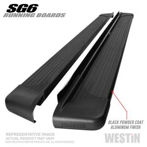 Westin - 2000 - 2018 Toyota, 2001 - 2020 Ford, 2005 - 2022 Nissan, 2009 - 2017 Jeep Westin SG6 Running Boards - 27-64715 - Image 1
