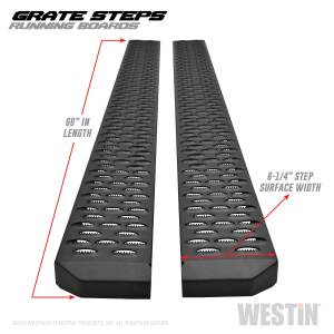 2000 - 2019 Toyota, 2001 - 2020 Ford, 2004 - 2022 Nissan, 2009 - 2017 Jeep Westin Grate Steps Running Boards - 27-74715
