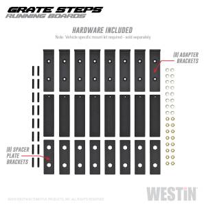 Westin - 2000 - 2020 Ford, 2000 - 2002 Dodge, 2000 - 2007 GMC, Chevrolet, 2001 - 2022 Toyota, 2004 - 2022 Nissan Westin Grate Steps Running Boards - 27-74735 - Image 3