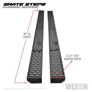 Westin - 2000 - 2019 Ford, 2000 - 2020 Chevrolet, 2019 - 2020 GMC Westin Grate Steps Running Boards - 27-74745 - Image 2