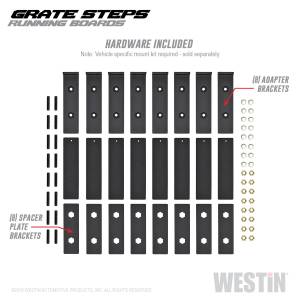 Westin - 2004 - 2008 Ford, 2007 - 2019 GMC, Chevrolet, 2019 Ram Westin Grate Steps Running Boards - 27-74755 - Image 3