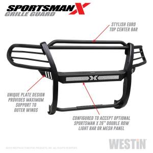 Westin - 2012 - 2021 Nissan Westin Sportsman X Grille Guard - 40-32075 - Image 2