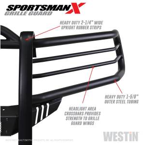 Westin - 2014 - 2022 Toyota Westin Sportsman X Grille Guard - 40-33825 - Image 6