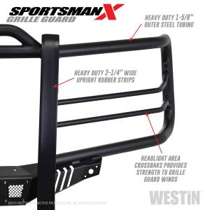 Westin - 2016 - 2018 Chevrolet Westin Sportsman X Grille Guard - 40-33875 - Image 7