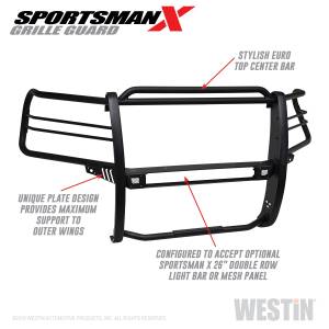 Westin - 2019 - 2022 Chevrolet Westin Sportsman X Grille Guard - 40-33955 - Image 1