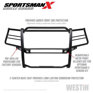 Westin - 2019 - 2022 Chevrolet Westin Sportsman X Grille Guard - 40-33955 - Image 4