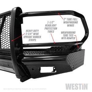 Westin - 2010 Dodge, 2011 - 2018 Ram Westin HDX Bandit Front Bumper - 58-31175 - Image 5