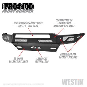 Westin - 2016 - 2019 Chevrolet Westin Pro-Mod Front Bumper - 58-41005 - Image 2