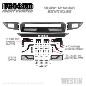 Bumpers & Components - Bumpers - Westin - 2015 - 2017 Ford Westin Pro-Mod Front Bumper - 58-41015