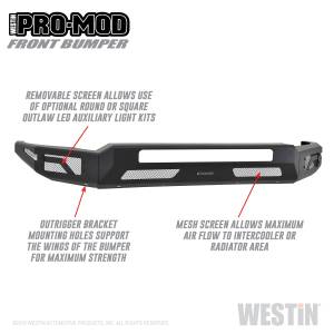 Westin - 2011 - 2016 Ford Westin Pro-Mod Front Bumper - 58-41205 - Image 2