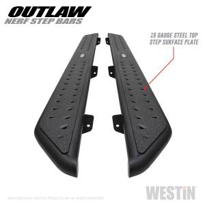 Westin - 2020 - 2022 Jeep Westin Outlaw Nerf Step Bars - 58-54165 - Image 3