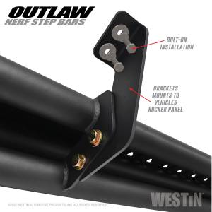 Westin - 2020 - 2022 Jeep Westin Outlaw Nerf Step Bars - 58-54165 - Image 7