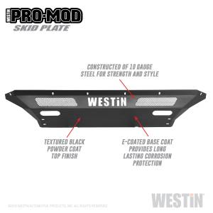 Westin - 2020 - 2022 GMC, Chevrolet Westin Pro-Mod Skid Plate - 58-71225 - Image 2