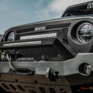 Westin - 2018 - 2022 Jeep Westin WJ2 Full Width Front Bumper w/LED Light Bar Mount - 59-80125 - Image 7