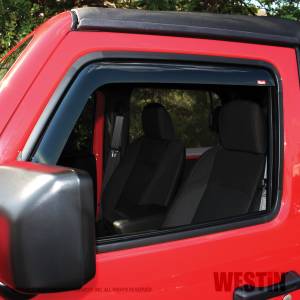 Westin - 2018 - 2022 Jeep Westin In-Channel Wind Deflector - 72-51467 - Image 2