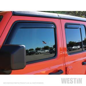 Westin - 2018 - 2022 Jeep Westin In-Channel Wind Deflector - 72-51499 - Image 3