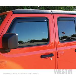 Westin - 2018 - 2022 Jeep Westin In-Channel Wind Deflector - 72-51499 - Image 4
