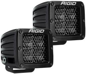 Rigid Industries D-SERIES PRO SPOT DIFFUSED MIDNIGHT SURFACE MOUNT PAIR - 202513BLK